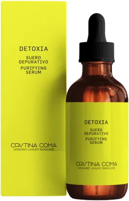 Detoxia de Cristina Coma, bote y estuche